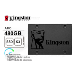 Unidad de Estado Solido Kingston A400, 480GB, SATA 6Gb/s, 2.5"
