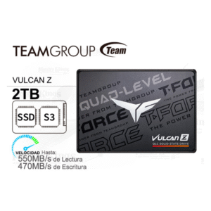 Unidad de estado sólido Teamgroup VULCAN Z QLC 2TB, SATA lll (6Gb/s), DC +5V