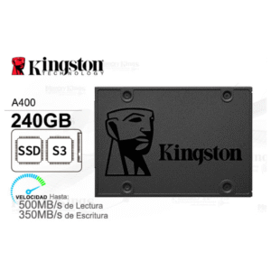 Unidad de Estado Sólido Kingston A400, 240GB, SATA 6Gb/s, 2.5", TLC.