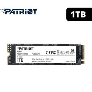 Unidad en estado sólido PATRIOT P320, 1TB, M.2 2280 PCIe Gen 3 x4 NVMe 1.3