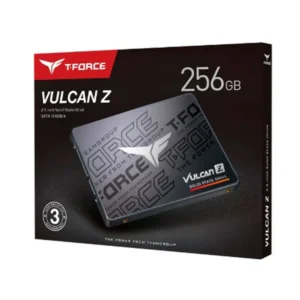 Unidad en estado sólido T-FORCE VULCAN Z, 256GB, SATA 6Gb/s, 2.5", Negro, DC +5V