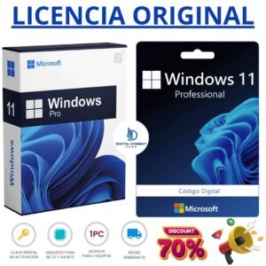 Licencia Original Windows 11 Pro – Clave de Activación 100% Permanente